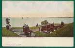 BALTIMORE - VIEW OF THE BAY FROM FORT Mc HENRY - UNUSED - UNDIVIDED POSTCARD - HAND COLORED - SOLDIERS SHOOTING - Baltimore