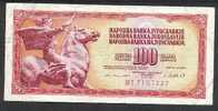 YOUGOSLAVIE / YUGOSLAVIA - 100 DINARS 1981 - Pick 90 - Yugoslavia