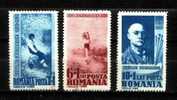 Y/T  547-550-551  * (3 Valeurs) - Peintre Nicolaie GRIGORESCU. - Unused Stamps