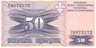 BOSNIE   50 Dinara  Non Daté (1995)   Pick 47    ***** BILLET  NEUF ***** - Bosnia And Herzegovina