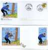 1er JOUR ENTIER POSTAL / STATIONERY / BANDE DESSINEE TINTIN MILOU HERGE CHIEN CAPITAINE HADDOCK - Cómics