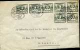 Brief 1931 Met 7 Zegels 1c1/2 Naar Belgie - Storia Postale