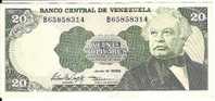 20 Bolivares  "VENEZUELA"  José Antonio Paez  5 Juin 1995    UNC          Ble 92 - Venezuela