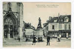 ARCIS-SUR-AUBE - Place De La Ré"publique - Portail De L´Eglise Et Statue De Danton - Arcis Sur Aube