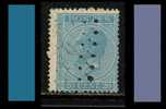 Belgique COB 18 ° D 14 1/2 Bleu Clair - 1865-1866 Profil Gauche