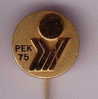 EUROPEAN BASKETBALL CHAMPIONSHIPS 1975. (Bertoni Pin) Badge Anstecknadel Distintivo Basket-ball Baloncesto Pallacanestro - Basketbal