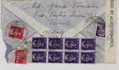 991)lettera Raccomandata Aerea Per L´ Equador Con 8x10£turrita+2£ Turrita+1£+2£ Imperiale S.F.il 2-6-1946 - Storia Postale