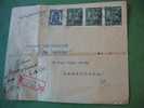 MARCOPHILIE LETTRE EN RECOMMANDE  DE 1949  BELGIQUE AVOCAT A MOUSCRON( AVISE ) POUR TOURCOING 59 - Rural Post