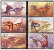 2000 POLAND Prehistoric Animals 6v - Unused Stamps