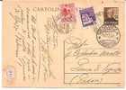 1006) WW2--R.S.I. Intero Postale Raccomandato Da 30c. Mazzini+75c.+1£ Monumenti Distutti Da Vigonza A  Il 18-12-194 - Poststempel