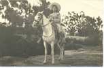 Pérou.Carte-photo.1949.Une Cavalière Et Son Cheval. - Pérou