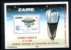 Zaire   Ballon Et Dirigeable  Double Eagle 1978   Lot De 10 Blocs ++  Cote 17,50 Chaque Bloc = 175 E - Autres (Air)