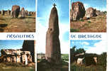 CARTE POSTALE DE MEGALITHES DE BRETAGNE - PRINCIPAUX DOLMENS ET MENHIRS DE BRETAGNE - Dolmen & Menhire