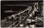 06 - Nice - CPSM La Nuit - Promenade Des Anglais (noir Et Blanc) - Nizza By Night