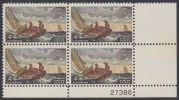 !a! USA Sc# 1207 MNH PLATEBLOCK (LR/27386) - Winslow Homer - Unused Stamps