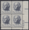 !a! USA Sc# 1213 MNH PLATEBLOCK (LR/27231) - George Washington - Unused Stamps