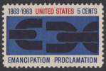 !a! USA Sc# 1233 MNH SINGLE (Gum Slightly Damaged) - Emancipation Procl. - Unused Stamps