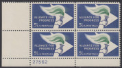 !a! USA Sc# 1234 MNH PLATEBLOCK (LL/27562) - Alliance For Progress - Unused Stamps