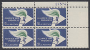 !a! USA Sc# 1234 MNH PLATEBLOCK (UR/27574) - Alliance For Progress - Unused Stamps