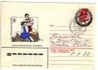 Jeux-Olympiques De Moscou   1980   Enveloppe Illustrée  "Lutteurs"  Russe  Ayant Circulé  TBE - Lutte