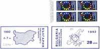 1992 Member Of The Council Of EUROPE Stamp Booklet - MNH  BULGARIA / Bulgarie - Nuovi