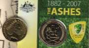 AUSTRALIA $1 125 YEARS OF ASHES CRICKET  2007 ONE YEAR TYPE UNC SCARCE MINT NOT RELEASED READ DESCRIPTION CAREFULLY !! - Other & Unclassified