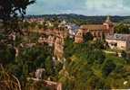 CPSM, BOZOULS, VUE GENERALE ET LE TROU DE BOZOULS,  DATEE 1980. - Bozouls