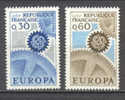 France  1521/1522   * *  TB Europa 1967 - 1967