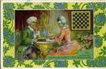 JEUX - UNE PARTIE De JEU De DAMES Pendant L'ére Du ROCOCO - PUB CHICOREE BOULANGERE - DOS Voir DETAIL - Autres & Non Classés