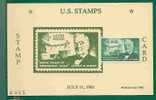 US STAMPS - STAMP CARD SCOTT # 1184 - SEN. GEORGE W. NORRIS - Cartoline Ricordo