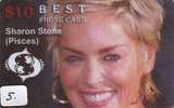 SHARON STONE Sur Telecarte Musique Muzic (5) - Musica