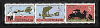 AUSTRALIA, 1969, YT 394-396 ** EN BANDE AVIATION - Mint Stamps