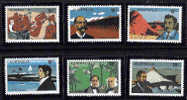 AUSTRALIA, 1976, YT 584-589 ** EXPLORATORS, EXPLORATEURS - Mint Stamps
