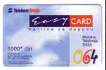 SERBIA - Prepaid GSM Card - EASY CARD - High Value 1000. Din - Yugoslavia