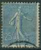 FRANCE 132 (o) Type Semeuse Sur Fond Ligné De Roty Gravée Par Mouchon (2) - Used Stamps