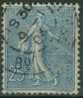 FRANCE 132 (o) Type Semeuse Sur Fond Ligné De Roty Gravée Par Mouchon (3) - Used Stamps