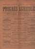 LE PROGRES AGRICOLE 30 OCTOBRE 1921 - BELLES PUBLICITES MACHINES AGRICOLES CHARRUE BATTEUSE TRACTEUR VOITURES ... - General Issues