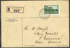 LIECHTENSTEIN, 90 CENTIMES R-COVER TO FRANCE 1937 - Cartas & Documentos