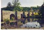 MOUTIER D´AHUN - Le Pont Romain Et L´Eglise - N° A 7 - Moutier D'Ahun