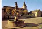 ROYERE -  La Place - La Fontaine Et L´Eglise - Royere