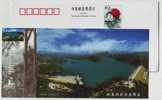 Beimiao Lake Tourism Resort,dam,China 2001 Baoshan Landscape Advertising Postal Stationery Card #4 - Wasser