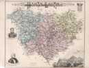 LE PUY + HAUTE-LOIRE = MOUTON-DUVERNET + MARQUIS DE LA FAYETTE + ARMES DU PUY  /  CARTE GEOGRAPHIQUE DU XIXème Siècle - Geographical Maps