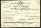 BRAUNSCHWEIG Post-Anweisung (MONEY ORDER) 1866, SUPERB! - Braunschweig
