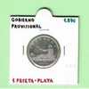 GOBIERNO PROVISIONAL 1 PESETA  PLATA 1.870  MBC- DL-785 - Other & Unclassified