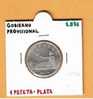 GOBIERNO PROVISIONAL 1 PESETA  PLATA 1.870  MBC- DL-786 - Sonstige & Ohne Zuordnung