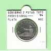 GOBIERNO PROVISIONAL 2 PESETAS  PLATA 1870 #74 MBC  DL-805 - Altri & Non Classificati