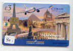 Télécarte CYPRUS (40) Airplane Vliegtuig Aeroplane CYPRAIR CYPRUS AIRWAYS Eifel Phonecard - Chypre