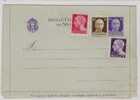 1132)biglietto Postale Da 50c.imperiale+20c.+30c.+1£ Imperiale Senza Fasci Nuovo - Storia Postale