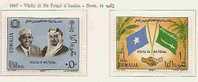 FLAGS - Visit Of KING FAISAL - SOMALIA 1967 - MINT (NH) - Yvert # 74/5 - Francobolli