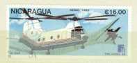 NICARAGUA 1988 AEREO PA  HELICOPTERE  OBL.  TB - Hubschrauber